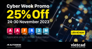 Autodesk Cyber Week 2023 - Sale up to 25%
